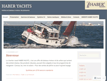 Tablet Screenshot of haberyachtsfrance.com